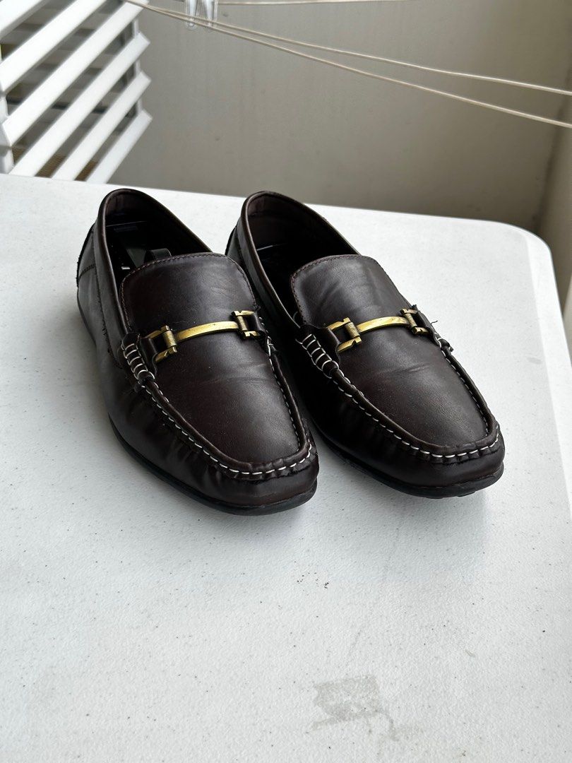 Payless leather shoes driving shoes size 8.5 Men s Fashion Footwear Dress Shoes on Carousell