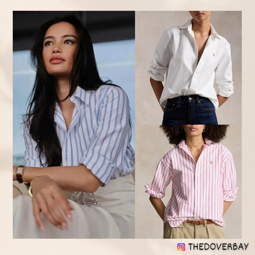 Ralph lauren oxford stripe shirt best sale