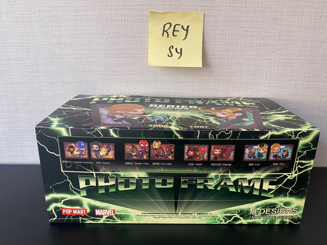 POPMART MARVEL PHOTO FRAME BLIND BOX (Category: Designer & Blind Box Toys) located in Manila. Submitted by reysyzz (Listing ID 1327914744, Image 3). Description: POPMART MARVEL PHOTO FRAME BLIND BOX ✧ All items are brand new and unopened ✧ Can be bought as a single box or one whole set LOC: Binondo, Manila MOP: Gcash or Bank Transfer MOD: Lalamove or J&T PM for more queries 💞.
