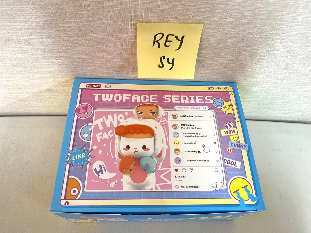 POPMART MIGO TWOFACE SERIES BLIND BOX (Category: Designer & Blind Box Toys) located in Manila. Submitted by reysyzz (Listing ID 1327968296, Image 1). Description: POPMART MIGO TWOFACE SERIES BLIND BOX ✧ All items are brand new and unopened ✧ Can be bought as a single box or one whole set ₱500 single box ₱6,000 one whole set (12 pieces) LOC: Binondo, Manila MOP: Gcash or Bank Transfer MOD: Lalamove or J&T PM for more queries 💞 .