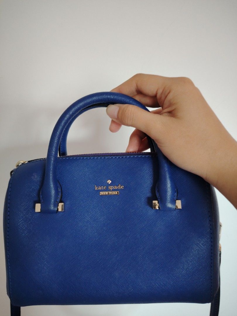 Royal blue kate spade purse sales