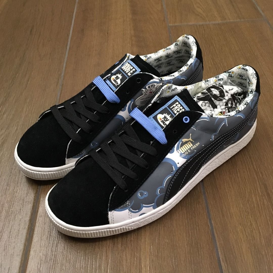 PUMA x YO! MTV RAPS Doug E. Fresh Suede Black/Light Blue UK9