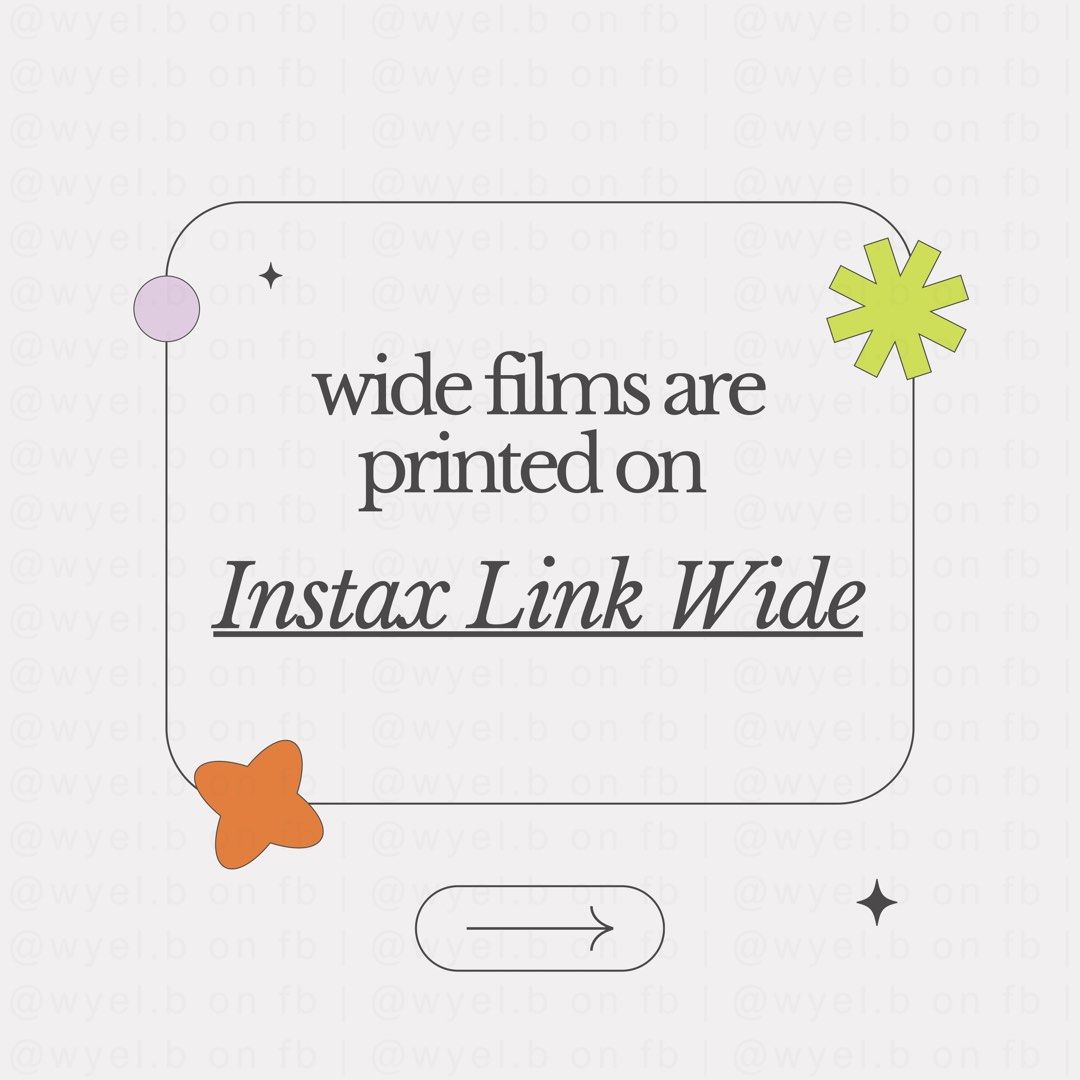 REAL Instax Wide Printing Service (Category: Printers, Scanners & Copiers) located in Quezon City. Submitted by fromdrawersfromclosets (Listing ID 1327952821, Image 3). Description: Pricelist: 1-10 pcs - PHP 65/film 11 PCS & above - PHP 60/film Motex Label Add-on - PHP4/film Free cartridge for every 10 pcs. purchase films are printed on Instax Link Wide Payment Methods - Gcash - Maya - Gotyme Delivery & Pickup Pick-up point for same-day delivery 