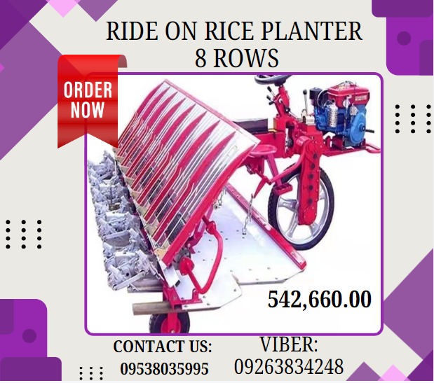 RIDE ON RICE PLANTER 8 ROWS, Commercial & Industrial, Industrial ...