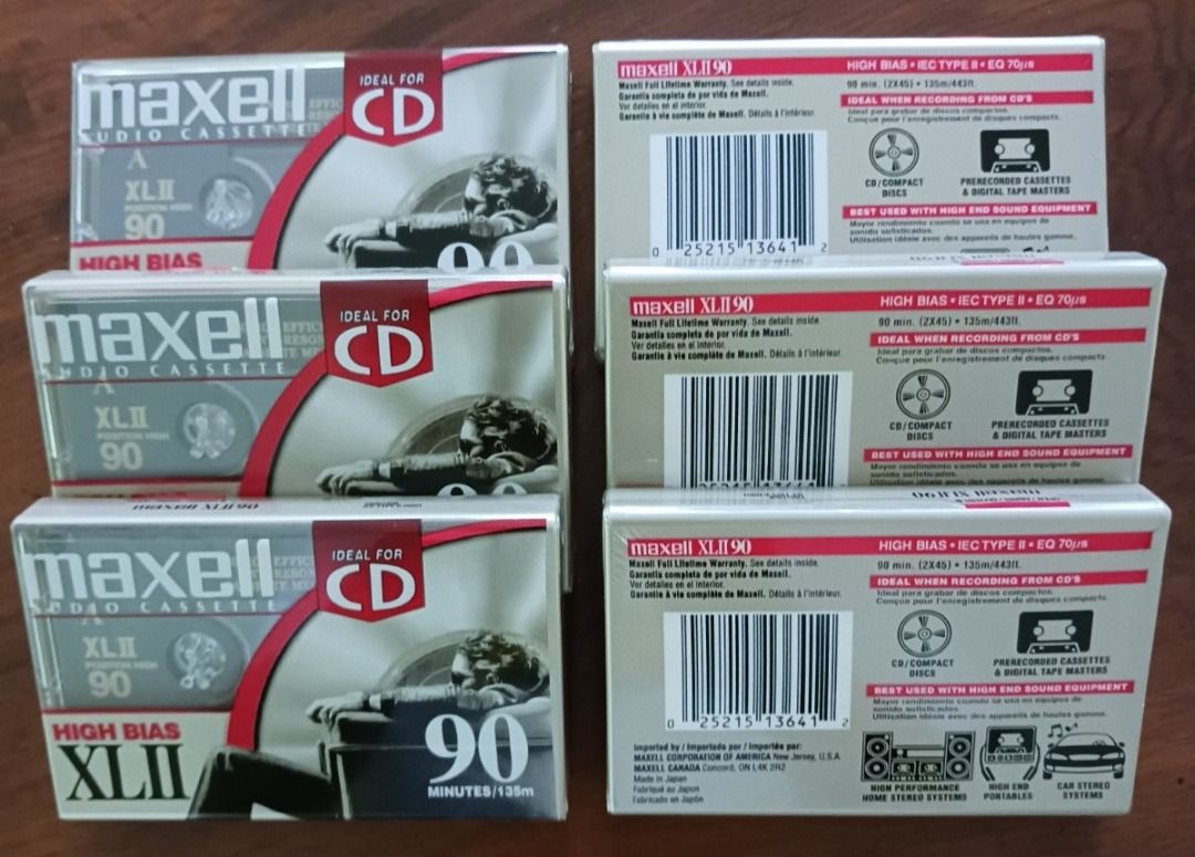 Sealed Vintage chrome cassette tapes , Audio, Other Audio Equipment on