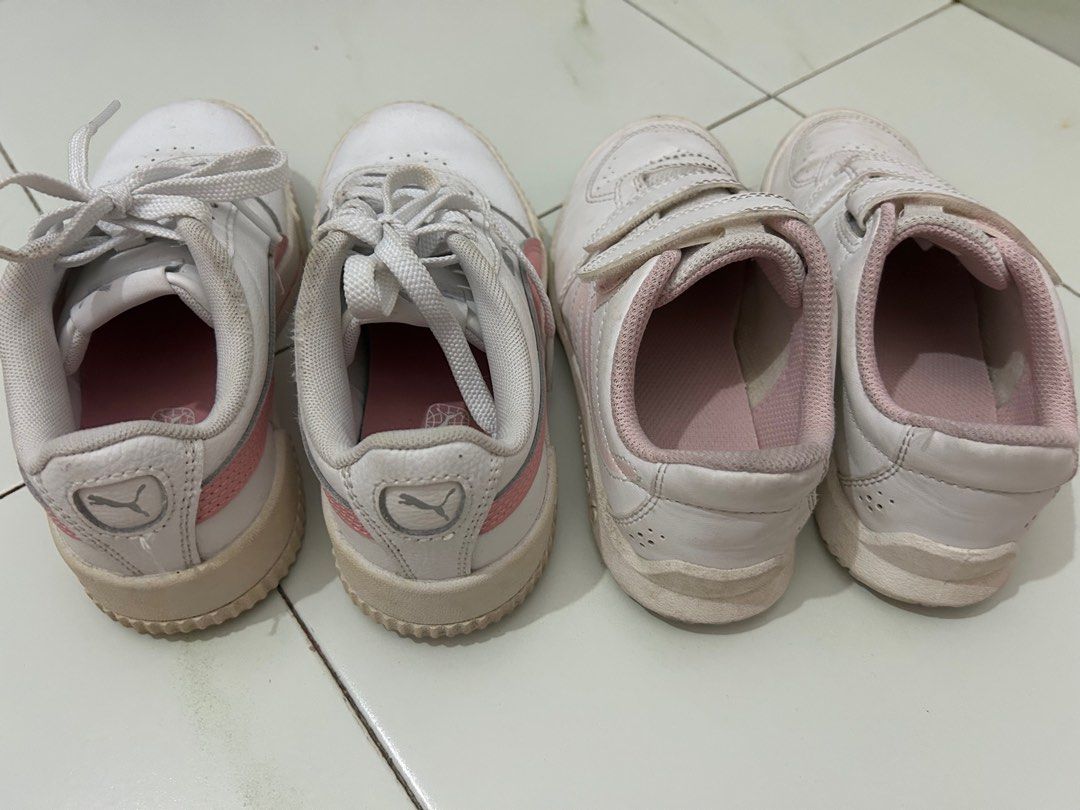 Size 12c 13 girls shoes PUMA Carina L Decathlon kids tennis shoes Babies Kids Babies Kids Fashion on Carousell