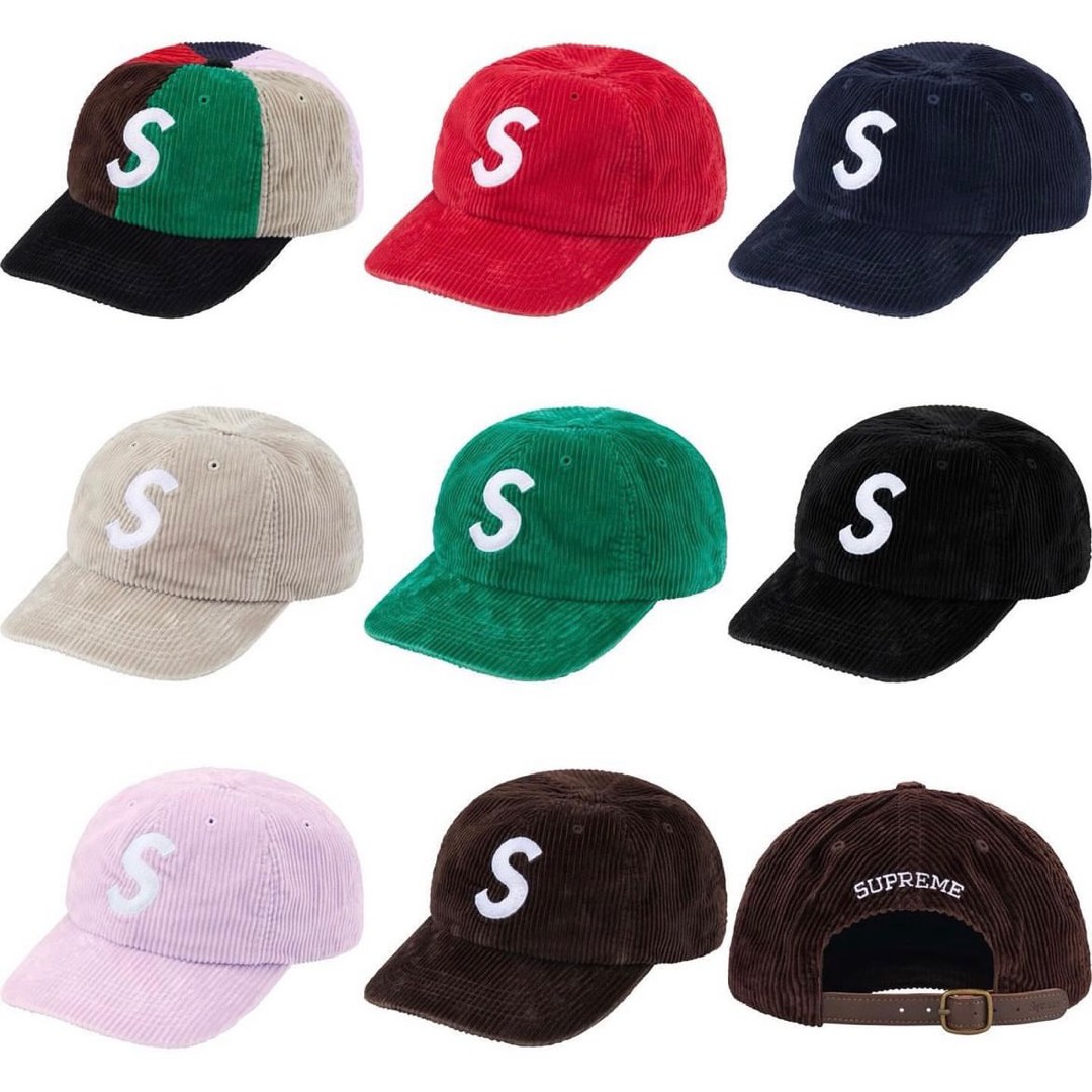 Supreme Corduroy S Logo 6-Panel 