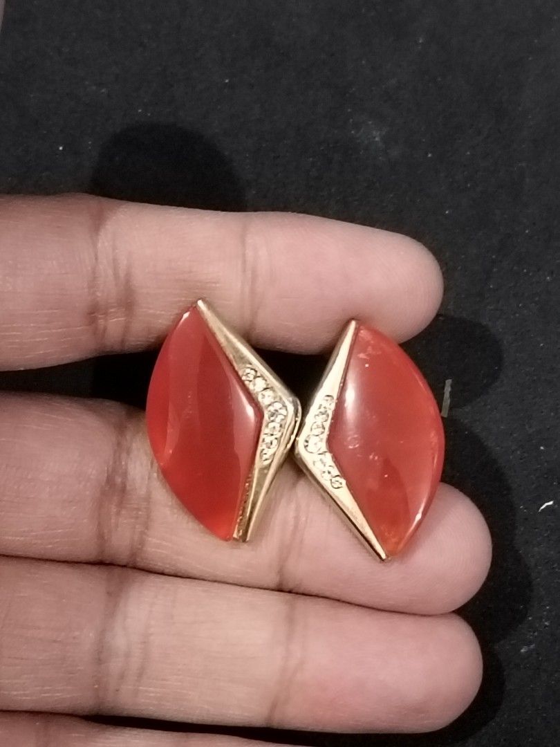 Vintage carnelian earrings online