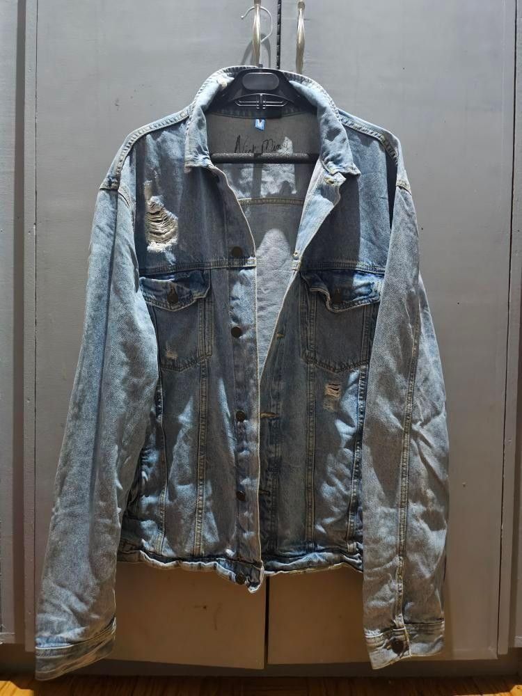 Nicki minaj h&m denim jacket top