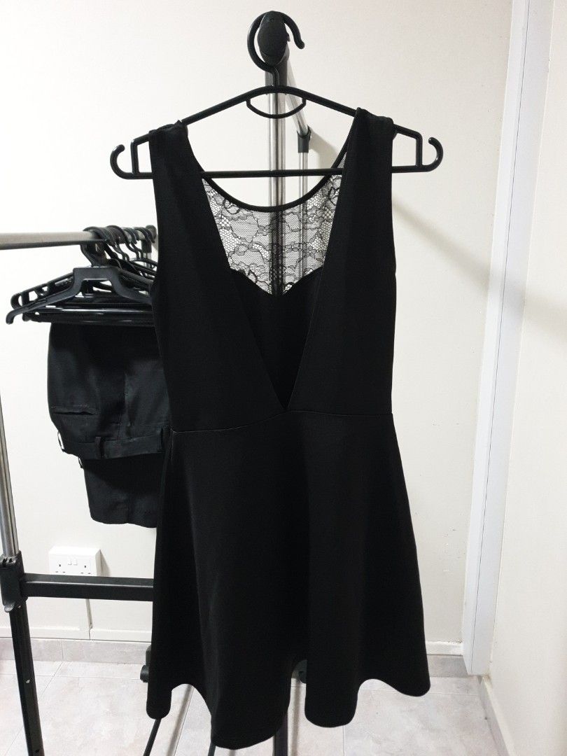 Divided h&m black dress on sale