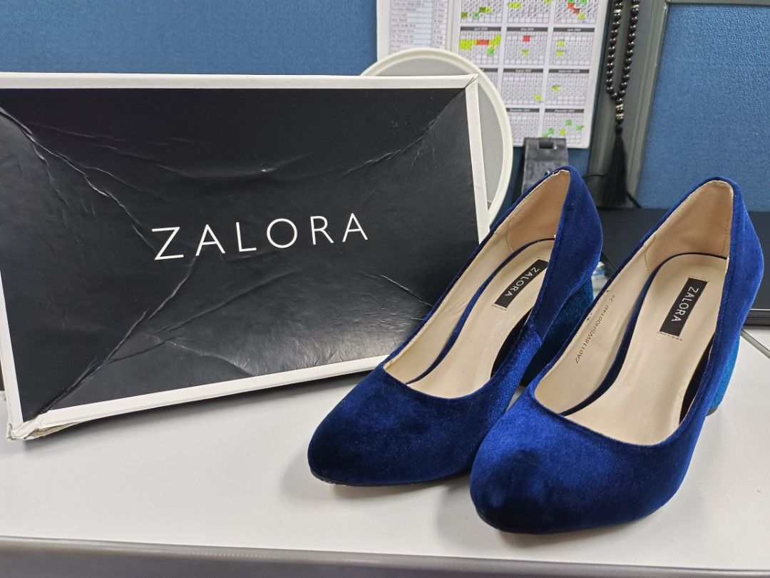 Zalora Velvet Heels