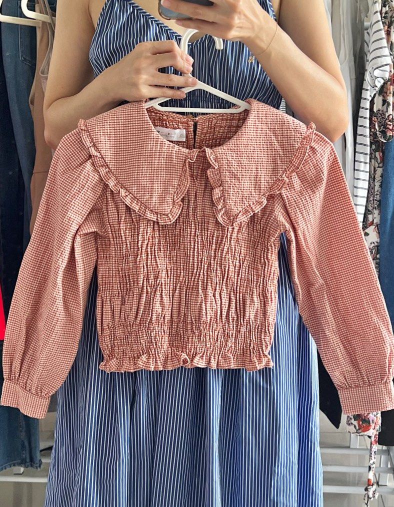 zara smock top