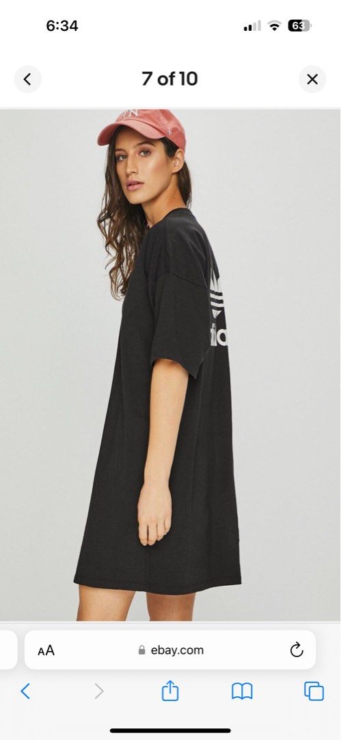 32] Oversized adidas T-shirt dress logo, Women's Fashion, Dresses