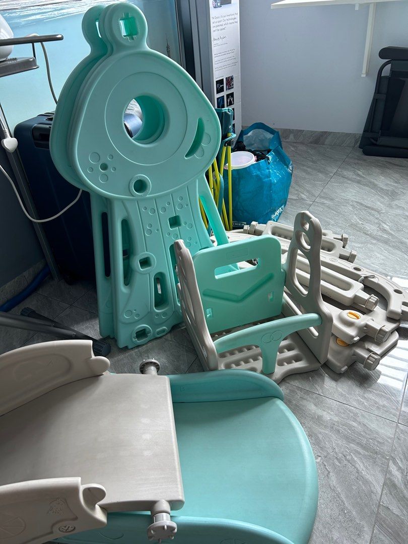 3 in 1 slide & swing & basketball playground set, Babies & Kids, Infant