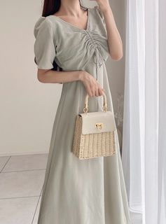 日系牛油果綠套裝 連身裙64239924442883110