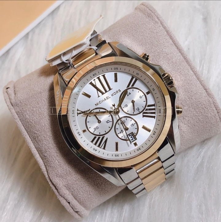 SALE MK5627 Michael Kors Women s Bradshaw Gold Silver Watch Women s Fashion Watches Accessories Watches on Carousell