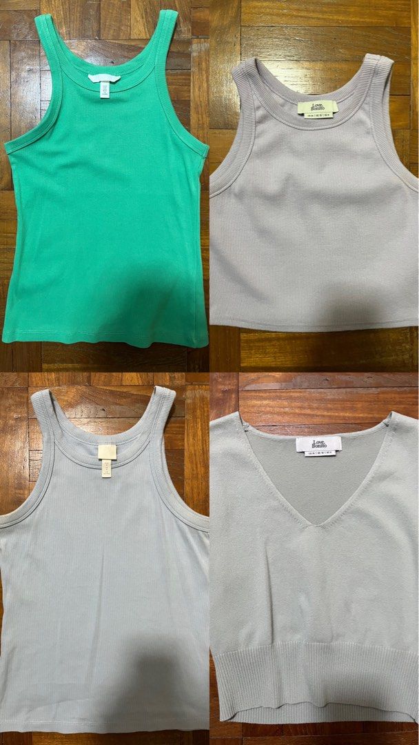 Basic Tops (Category: Sleeveless) located in Singapore. Submitted by jayohwhyy (Listing ID 1328202423, Image 1). Description: Basic versatile tops, all lightly used and still in good condition! Size M Take all for $10. Help me clear please .