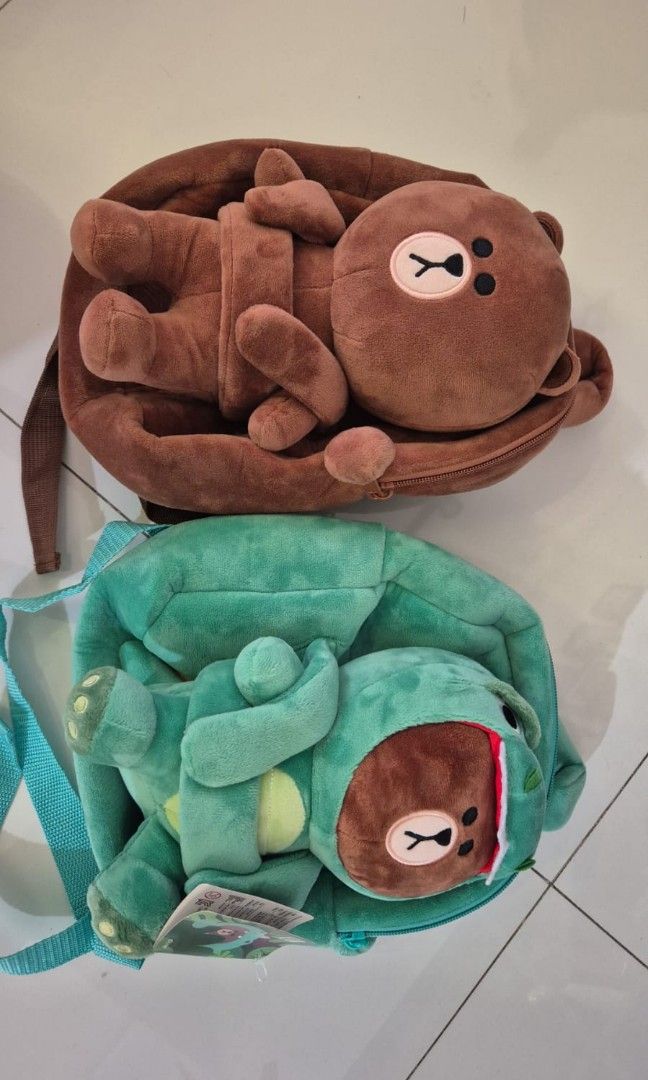 Bear Backpack (Category: Babies & Kids Fashion) located in Singapore. Submitted by declutter-57 (Listing ID 1328196942, Image 1). Description: Cute CHARACTER KIDS SCHOOL BAG Product Specifications: Materials - Yelvo Premium Velvet (Doll Material) Dimensions - 23 cm long X 19 cm tall X 8 cm thickness Cute and unique school bag for kids. Made of smooth and soft material, plus cute character design makes kids newly starting their school life more ex