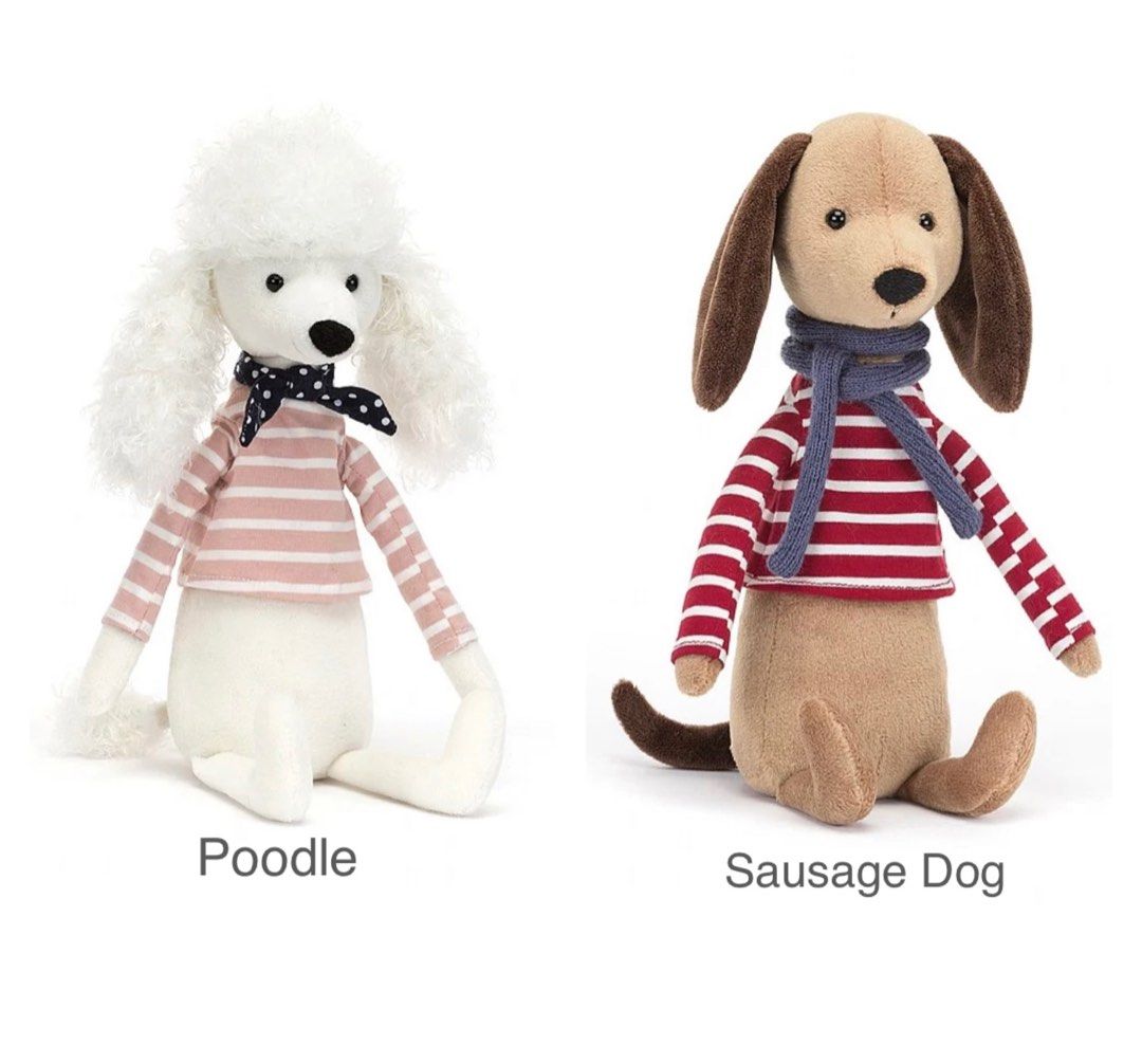  Beatnik Buddy Sausage Dog ぬいぐるみ Beatnik Buddy Sausage Dog - Official Jellycat