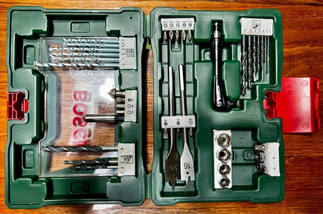 Brand Bosch 4.6 BOSCH MS4041 41 Piece Drilling and Driving Mixed Set with Included Case for Applications in Wood Metal Masonry