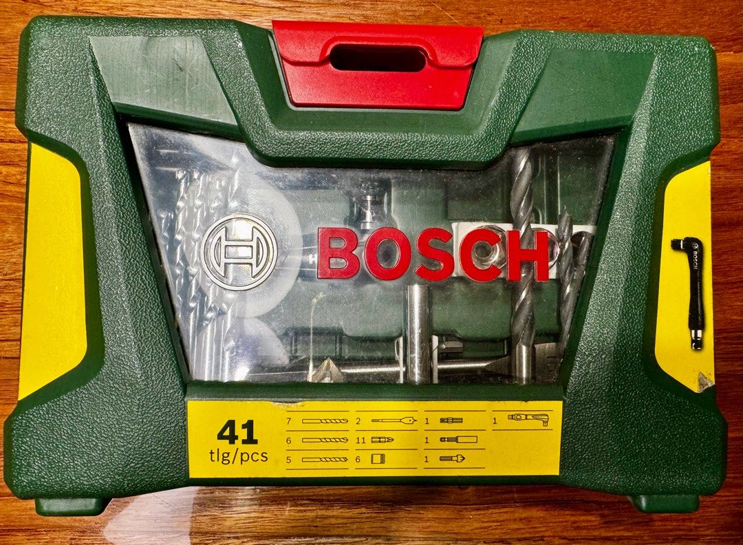 Brand Bosch 4.6 BOSCH MS4041 41 Piece Drilling and Driving Mixed Set with Included Case for Applications in Wood Metal Masonry