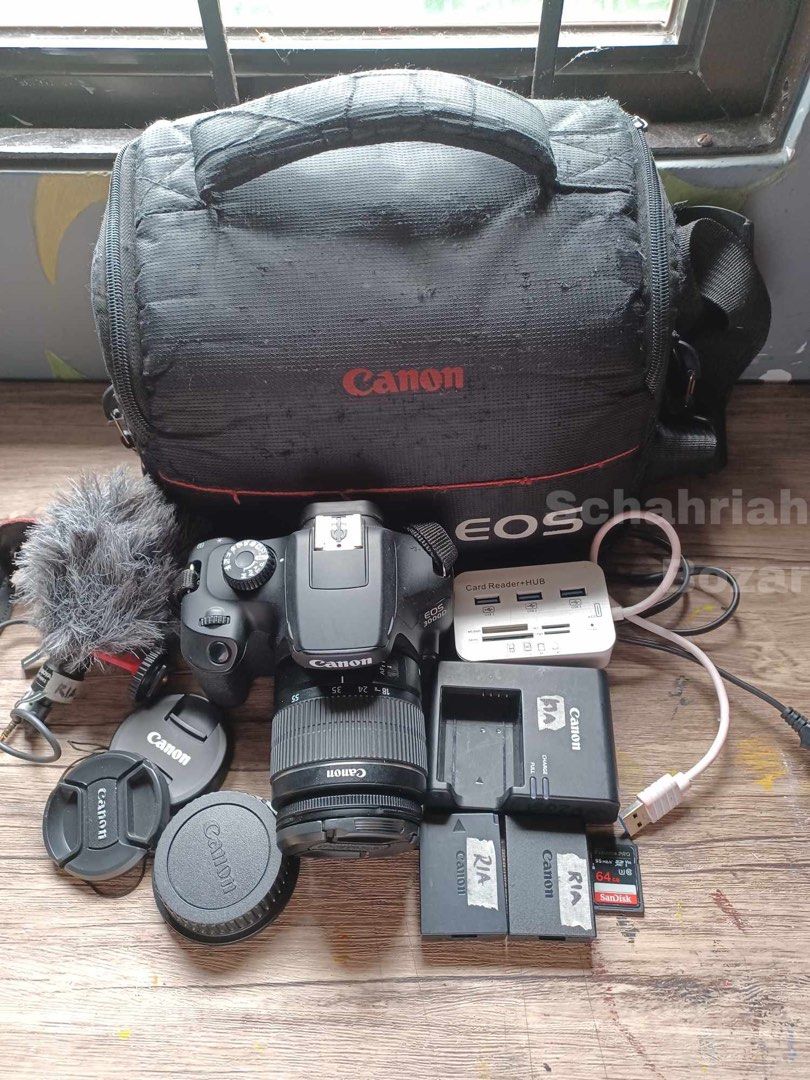 Canon EOS 3000D Kit (EF S1855 III) Dslr, Photography, Cameras on Carousell