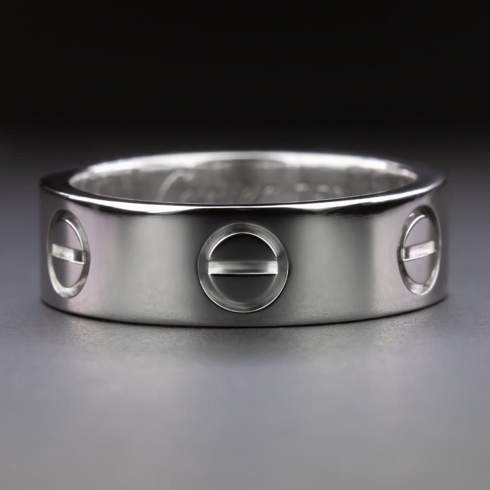 Cartier White Gold 6 Screws Love Ring size 67 Women s Fashion Jewelry Organisers Rings on Carousell
