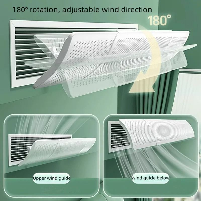 Central Aircon Wind Deflector for Grid Ceiling Duct Airflow Diverter Air Conditioner Vent Shield Guide Furniture Home Living Home Improvement Organisation Home Improvement Tools Accessories on Carouse...