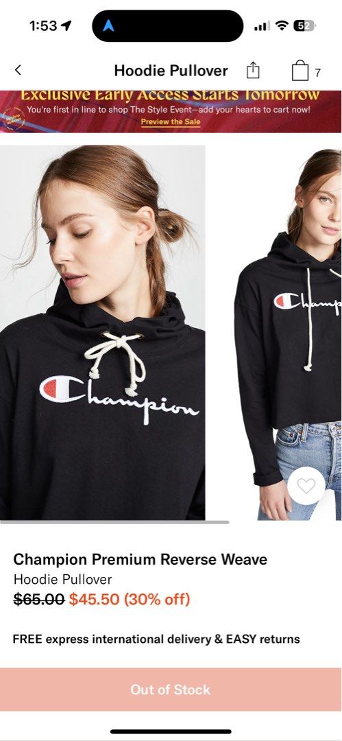 Champion premium reverse weave hoodie deals