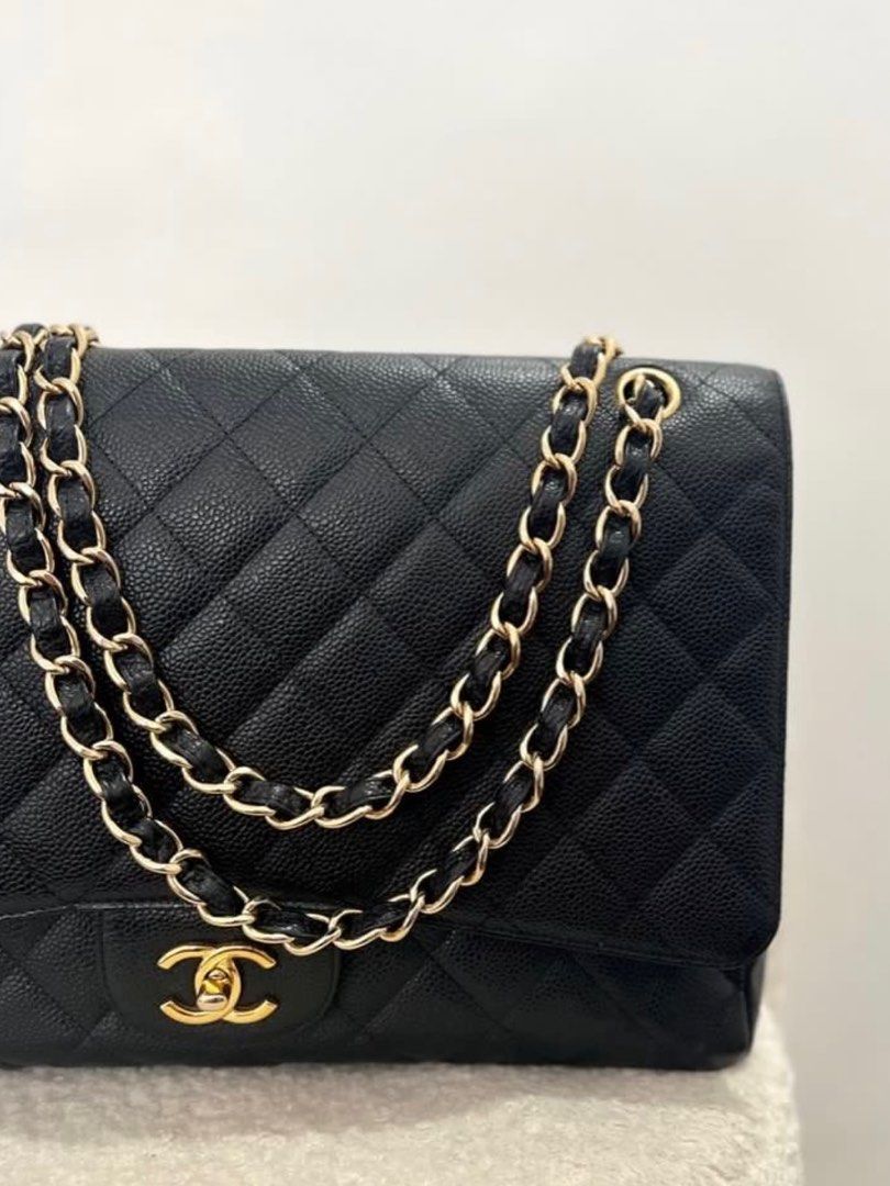 Chanel Maxi Single Flap Caviar (Category: Luxury Bags & Wallets) located in Santa Rosa. Submitted by shoppiaholic (Listing ID 1328192829, Image 2). Description: 100% guaranteed authentic Inclusions: dust bag, authenticity card, and entrupy.