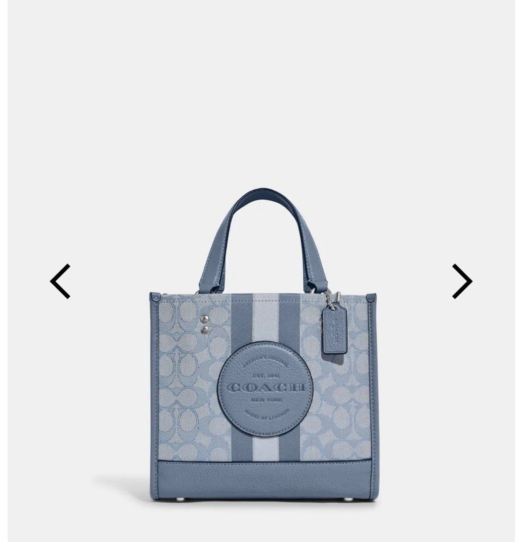 Coach tote bag light blue online