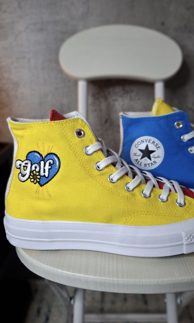 Converse Golf Le Fleur Multicolour, Fesyen Pria, Sepatu Sneakers