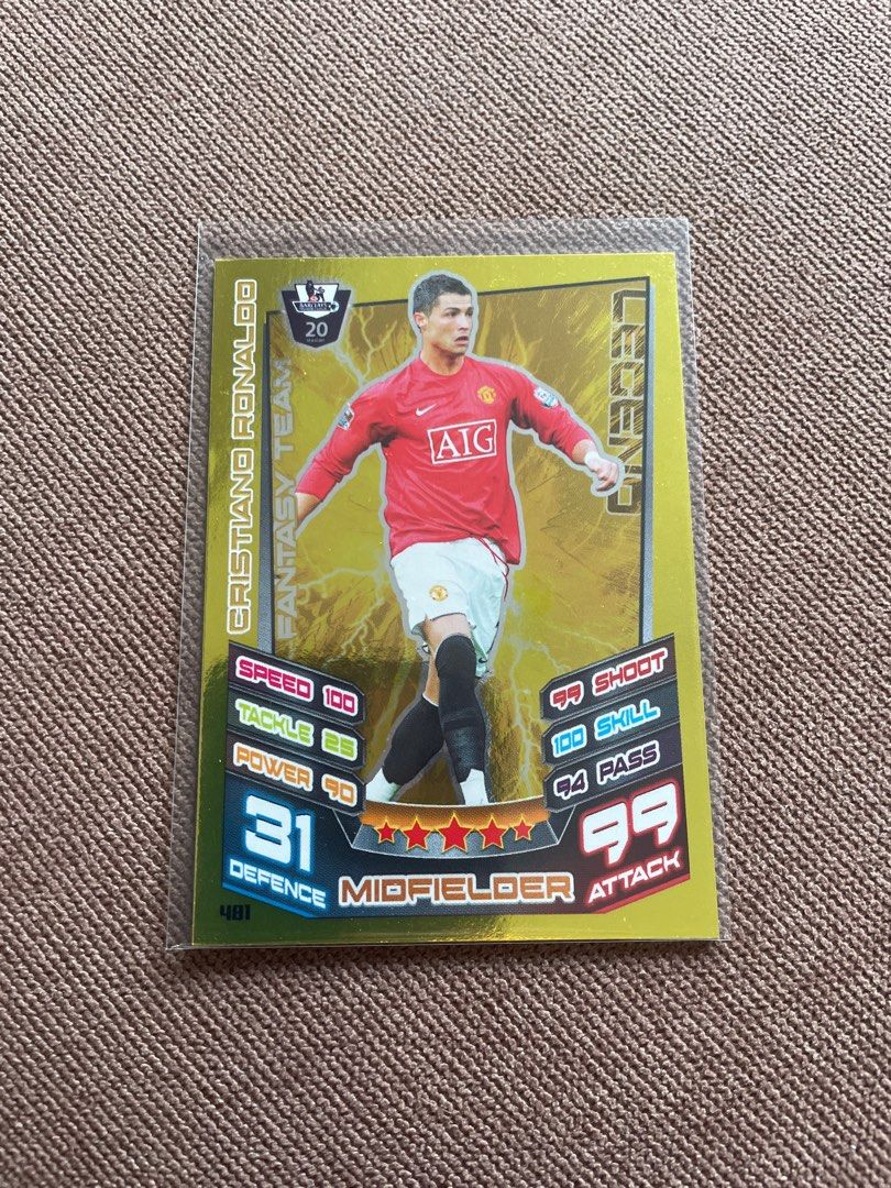 Cristiano Ronaldo - 2007-08 Match Attax Legend, Hobbies & Toys
