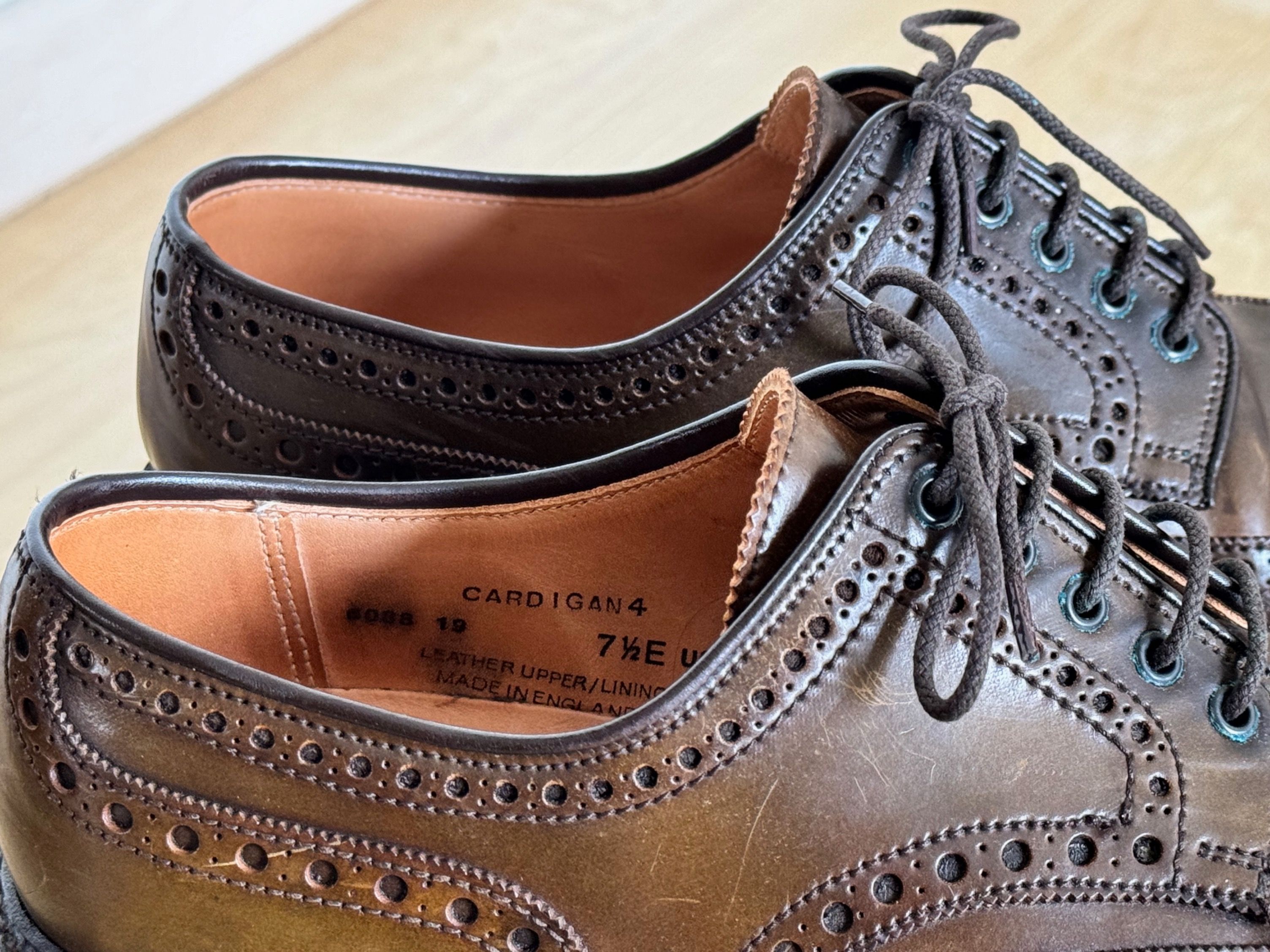 Crockett and Jones Shell Cordovan Cardigan IV UK 7.5 Men s Fashion Footwear Dress Shoes on Carousell