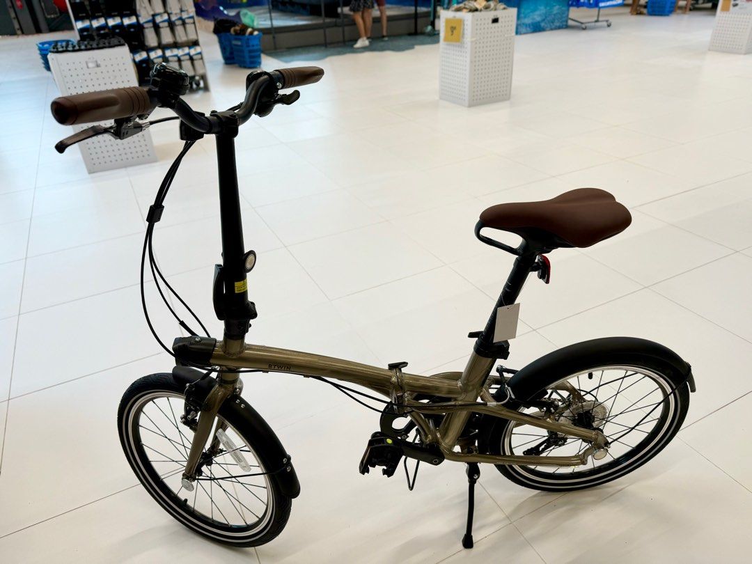 Decathlon BTwin Folding Bike Fold 560 20 Inch 9 Speed, Sports Equipment