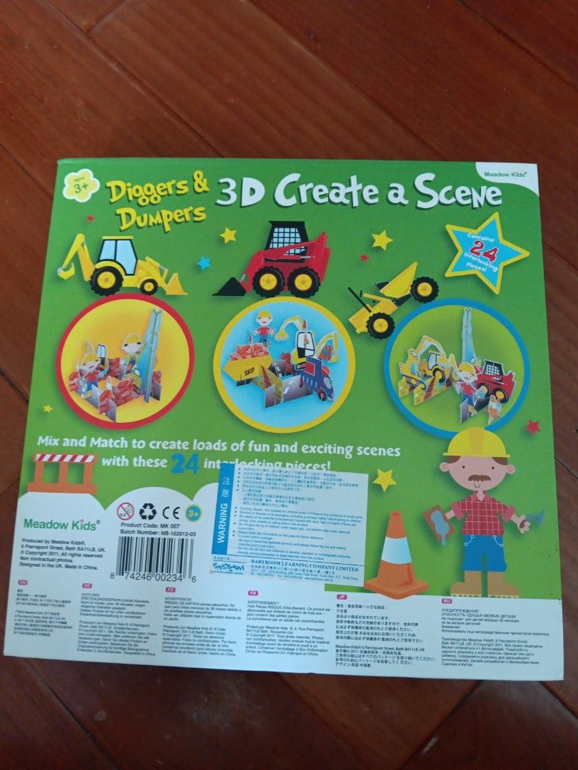 Diggers & Dumpers 3D create a Scene （分類：益智學習玩具）位於 Hong Kong。 由 lamsumlam_well 提交（商品編號 1328099252，圖片 2）。簡介： 。