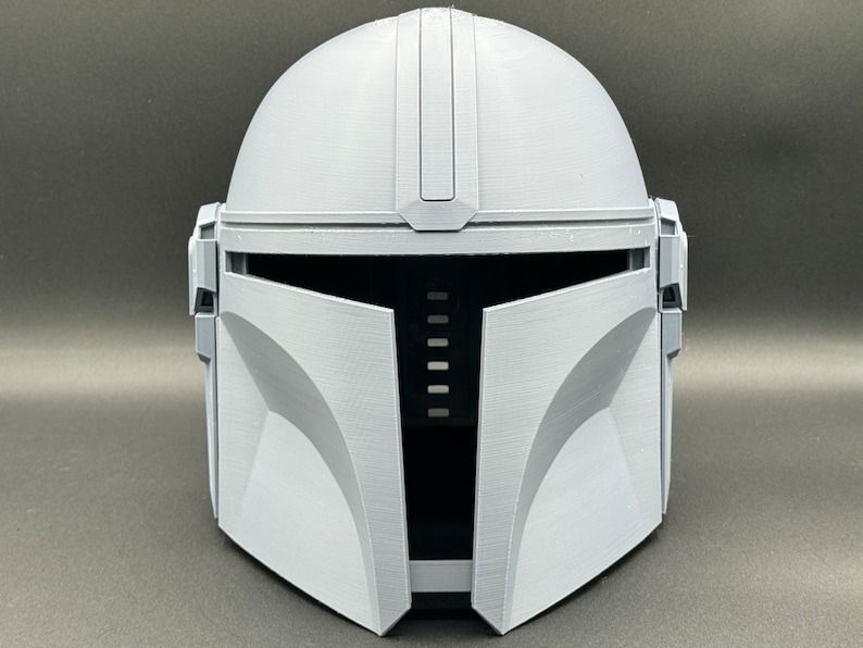 Din Djarin Inspired Mandalorian Helmet Cosplay 3D Printed Raw DIY