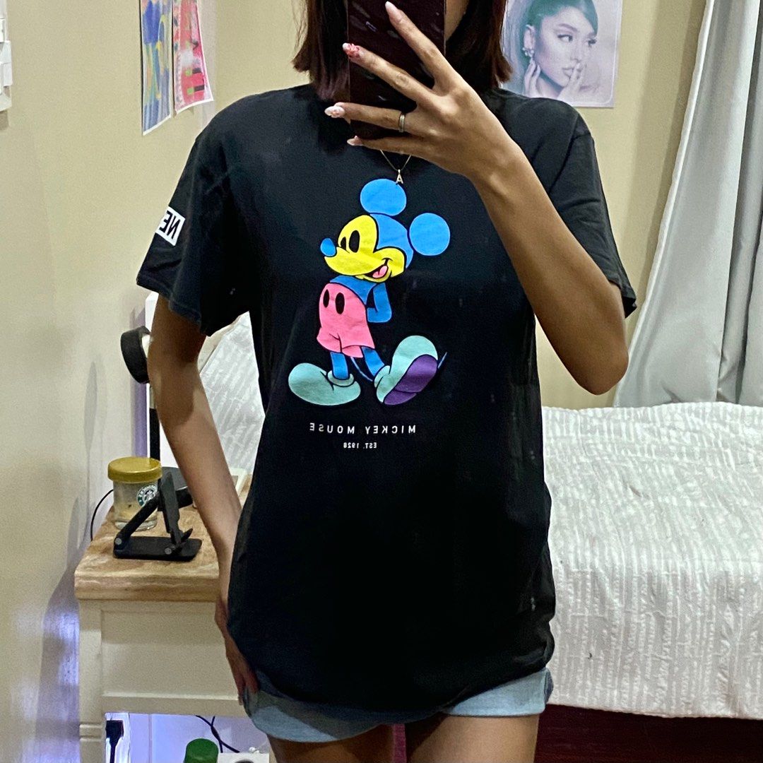 Disney x NEFF Mickey Printed Shirt (Category: Shirts) located in Makati City. Submitted by preluvdbyssa (Listing ID 1328202682, Image 3). Description: - fits m-semi l - m on tag - has faint stains - ukay - used few times.
