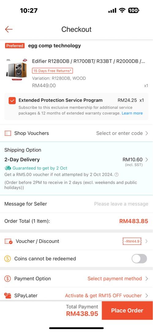 Edifier (Category: Soundbars, Speakers & Amplifiers) located in Kuala Lumpur. Submitted by skylarkkam (Listing ID 1328119014, Image 3). Description: Aux line 1 & line 2 bluetooth.