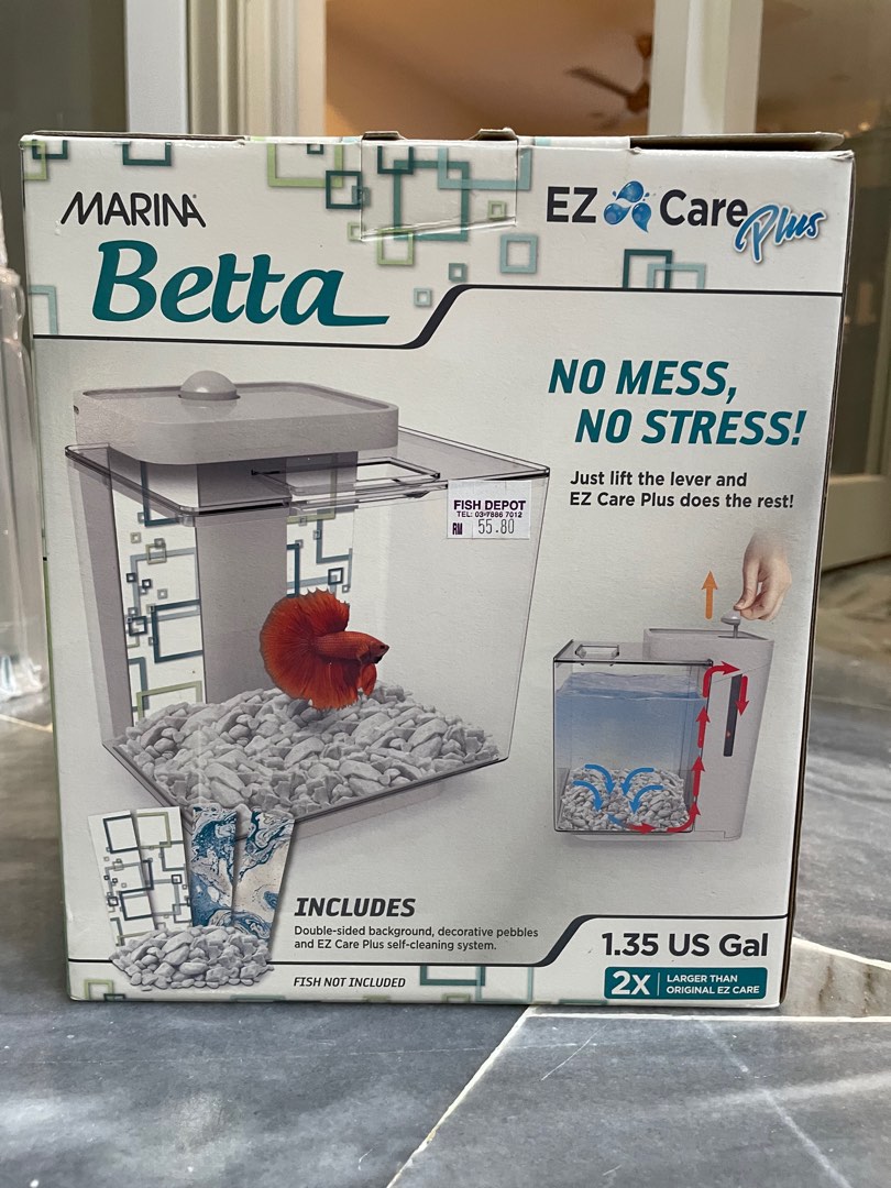 Ez care Betta Fish Tank Pet Supplies Homes Other Pet Accessories on Carousell