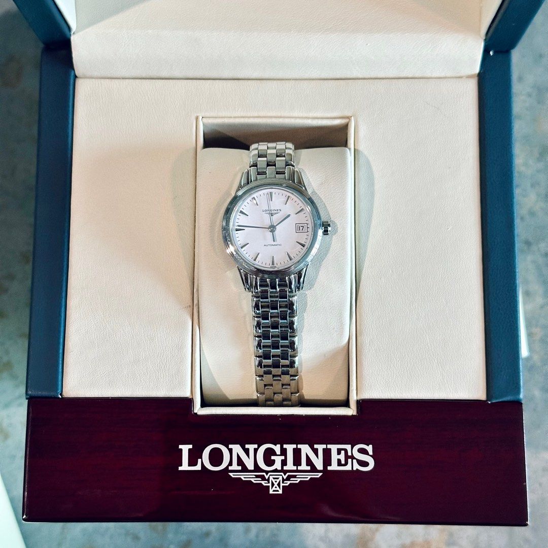 FULL BOX Longines Flagship Automatic White Dial Ladies Watch L42744126