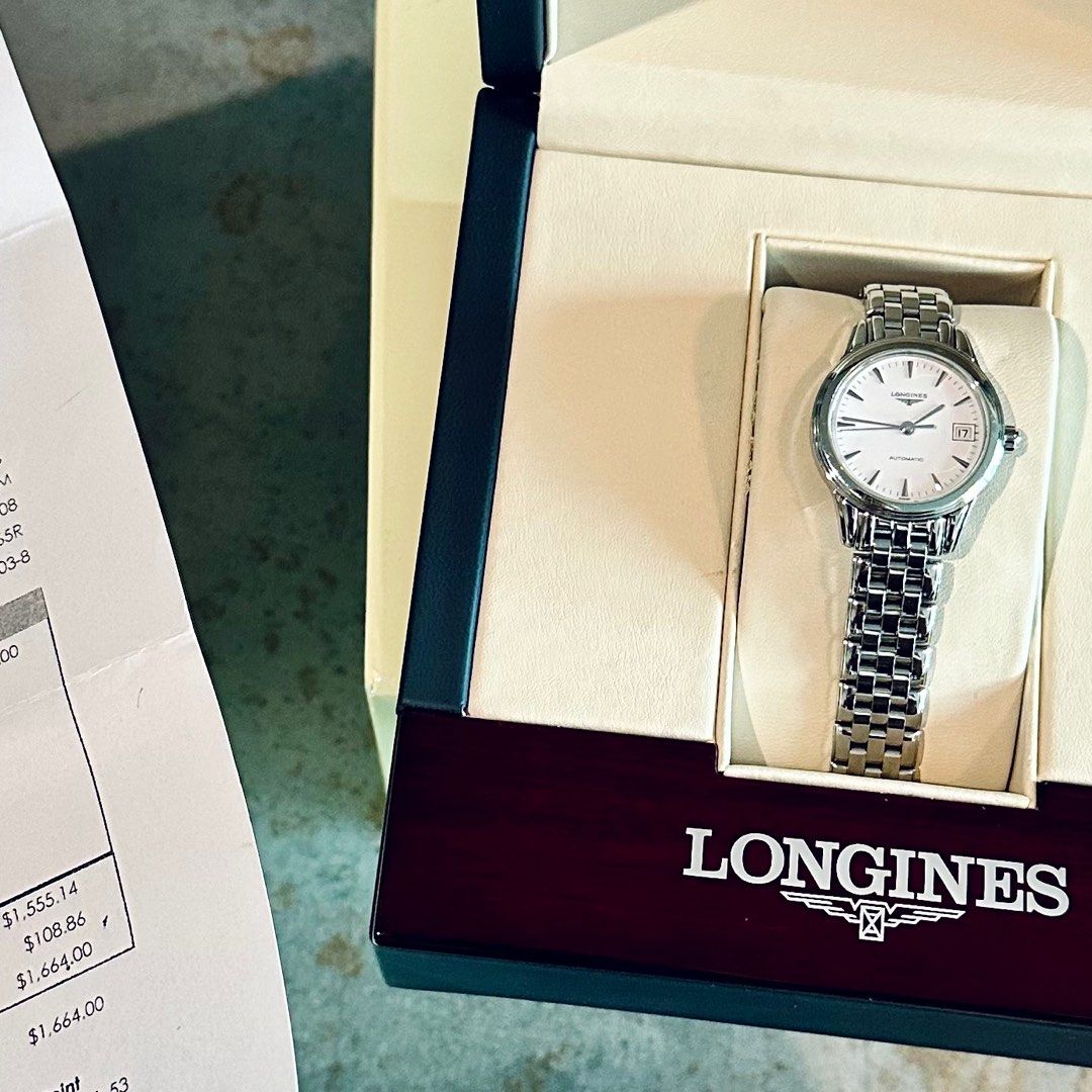 FULL BOX Longines Flagship Automatic White Dial Ladies Watch L42744126