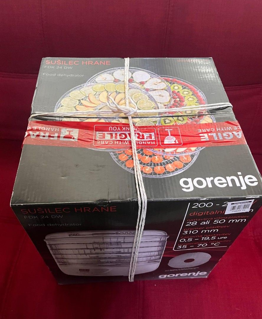 Gorenje Food Dehydrator (Category: Cookware & Accessories) located in Paranaque City. Submitted by poco_2123 (Listing ID 1328150934, Image 3). Description: Brandnew food dehydrator. Never use, still in box. Purchased at SM..
