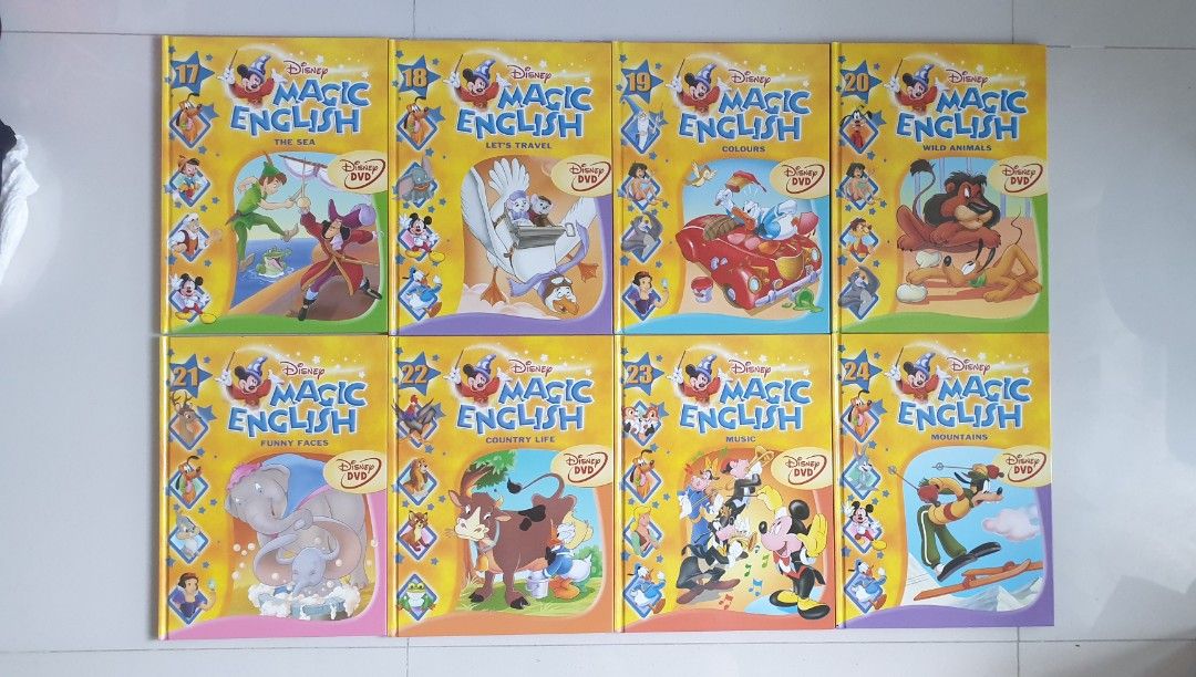 Grolier Disney Magic English Set, Hobbies & Lifestyle, Books
