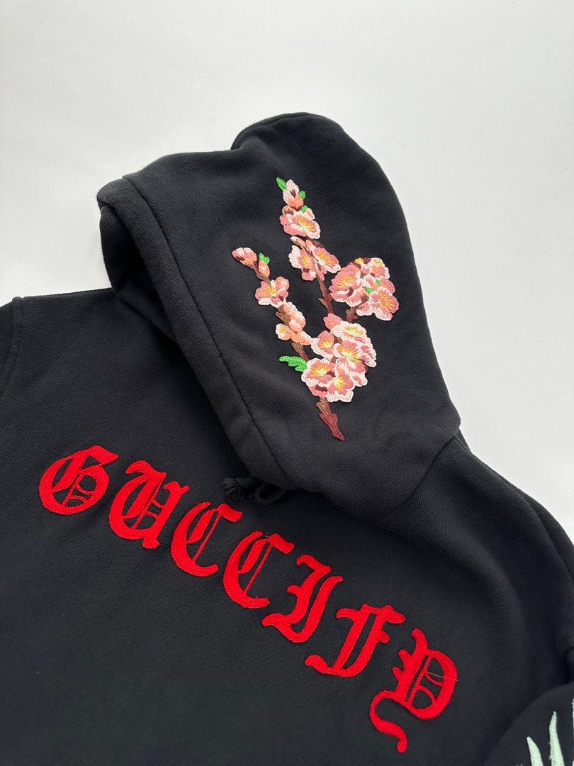 Gucci 2018 Guccify Dragon Applique Hoodie Jacket Black