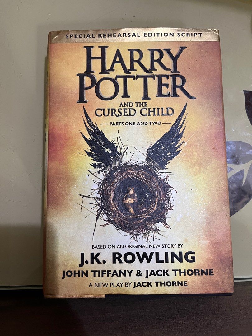 Harry Potter and the Cursed Child (Hardbound) (Category: Storybooks) located in Taguig. Submitted by ultraviolet.c (Listing ID 1328187393, Image 1). Description: Originally bought from NBS and selling low bec decluttering :).