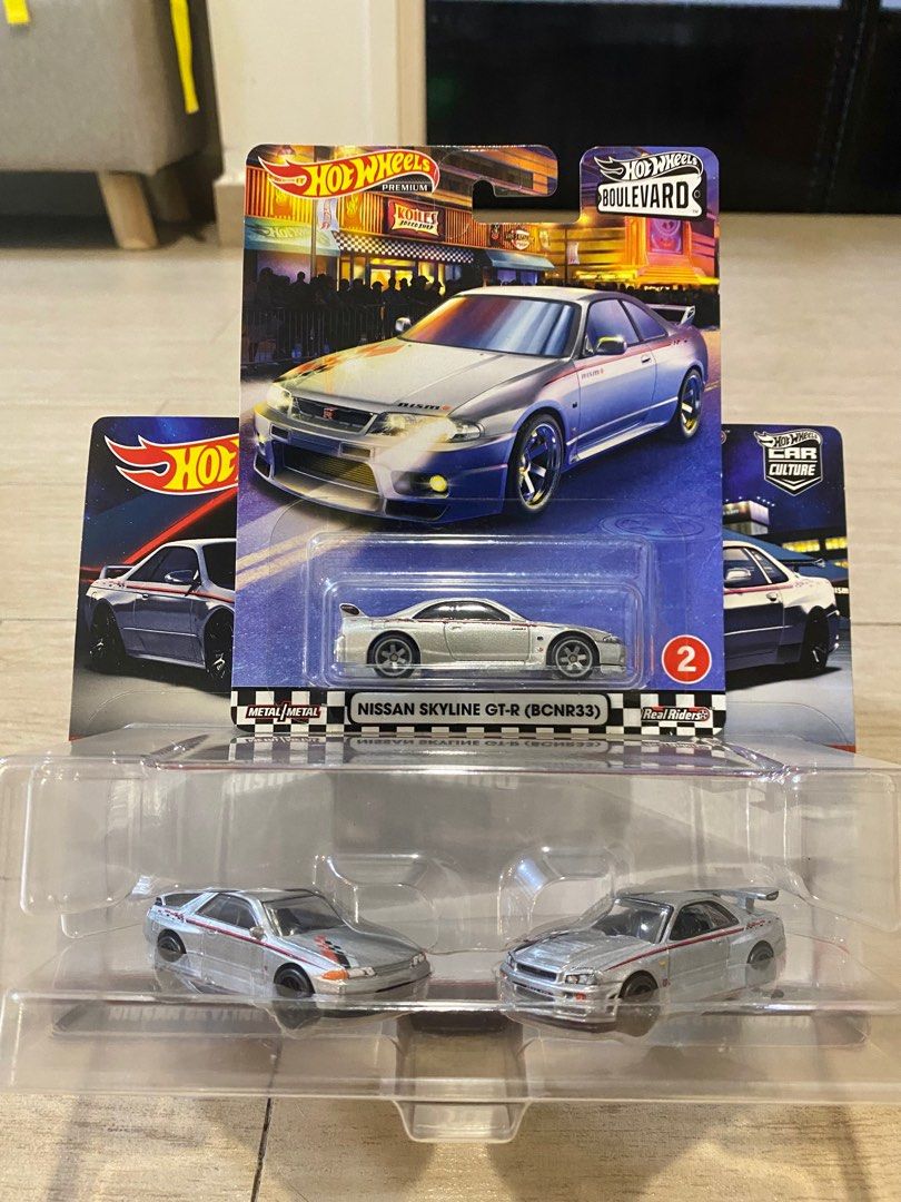 Hot Wheels Skyline GT-R(R32 R33 R34) セット Hot Wheels Mainline Premium Nissan Skyline GT-R R30 R32 R33