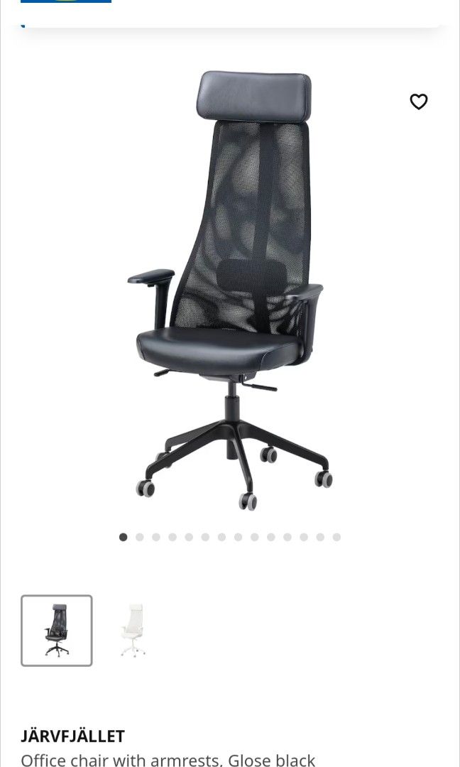 Ikea JARVFJALLET chair Furniture Home Living Furniture Chairs on Carousell