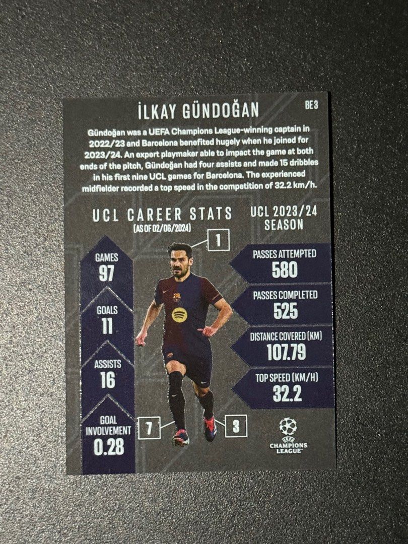CARD TOPPS MATCH ATTAX 2024/2025 UPGRADE SNOW BALLERS GUNDOGAN