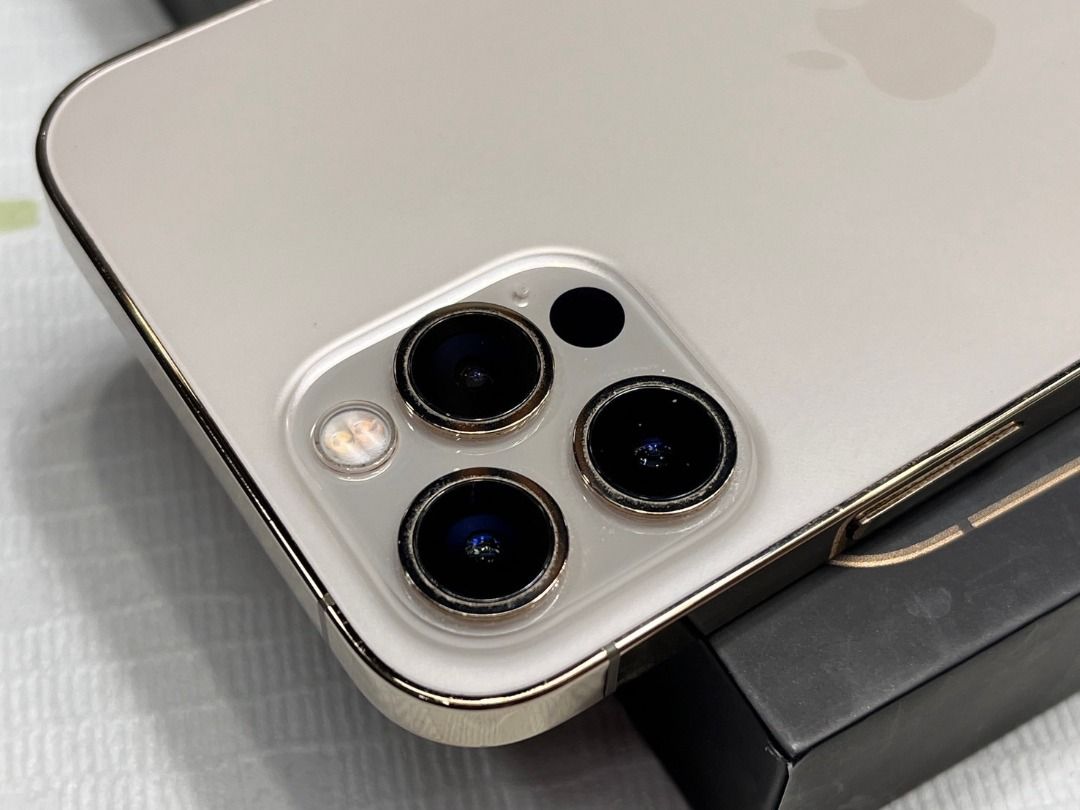 ?iPhone 12 Pro 256g 金電池76% 有盒裝有配件, 手機及配件, 手機 
